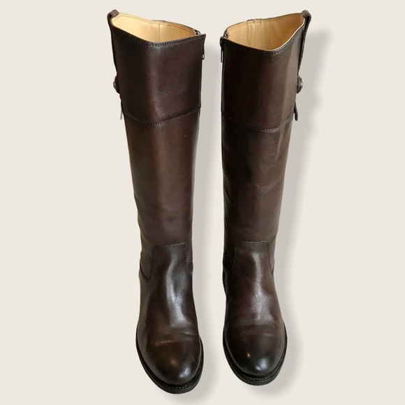 Frye Jayden Button Knee High Leather Riding Boots - Picture 12 of 16